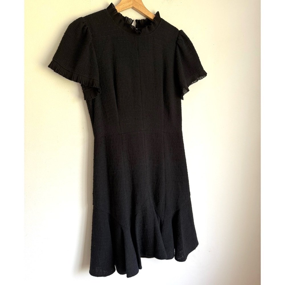 Rebecca Taylor • Clare Short Sleeve Tweed Dress in Black - Picture 9 of 12